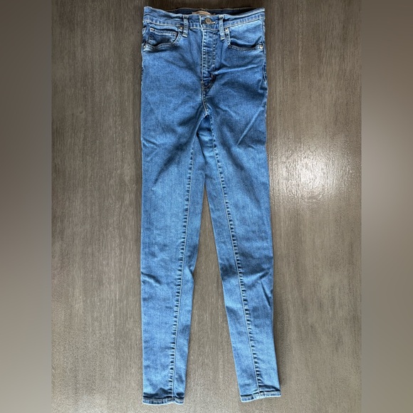 Levi’s Mile High Rise Skinny Denim Jeans 27 Blue - Picture 1 of 11